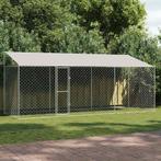 vidaXL Hondenbench Zilver 600 x 200 x 256 cm Gegalvaniseerd, Dieren en Toebehoren, Verzenden, Nieuw