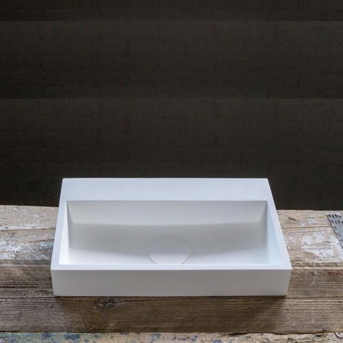 Fontein Crosstone Solid Surface Rechthoek 38x24x7 cm Mat Wit, Doe-het-zelf en Verbouw, Sanitair, Ophalen of Verzenden
