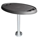 Ovale Boottafel Set 46x76cm Zwart Inclusief Quick Release Ta, Watersport en Boten, Accessoires en Onderhoud, Ophalen of Verzenden