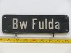 Lokschild BW Fulda (Spoorwegen 1:1, grootspoor), Verzamelen, Overige typen, Gebruikt, Ophalen of Verzenden