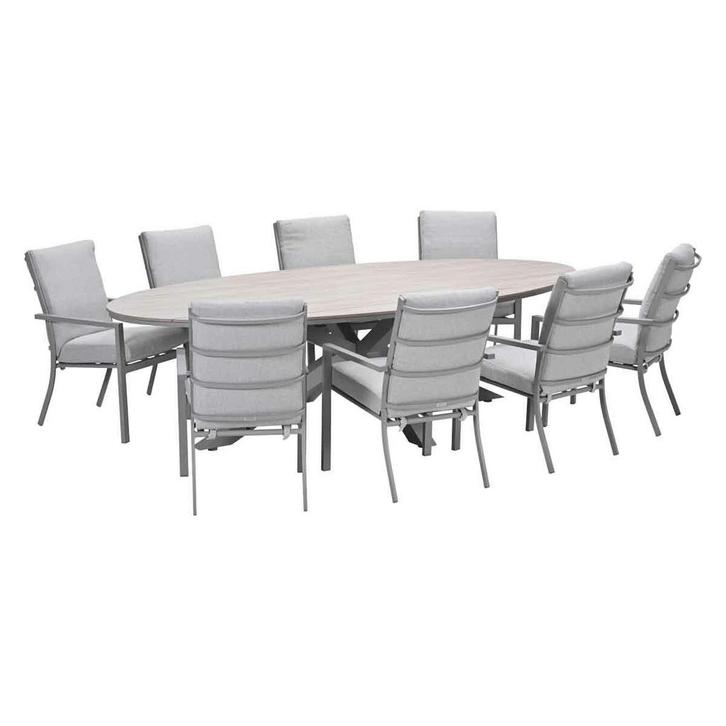 Garden Impressions Senja tuinset 9-delig valley sand - Tulli, Tuin en Terras, Tuinsets en Loungesets, Verzenden