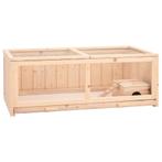 vidaXL Hamsterkooi 104x52x38 cm massief vurenhout, Dieren en Toebehoren, Verzenden, Nieuw