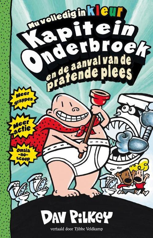 Kapitein Onderbroek en de aanval van de pratende plees /, Boeken, Kinderboeken | Jeugd | onder 10 jaar, Gelezen, Verzenden