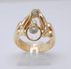 Exclusieve 18 karaat Gouden Diamant Ring 0.45 crt Diamanten, Sieraden, Tassen en Uiterlijk, Ringen, 18 tot 19, Nieuw, Dame of Heer