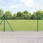 vidaXL Hekpalen 13 pcs Groen Ø32mm 90 cm Gegalvaniseerd, Tuin en Terras, Verzenden, Nieuw