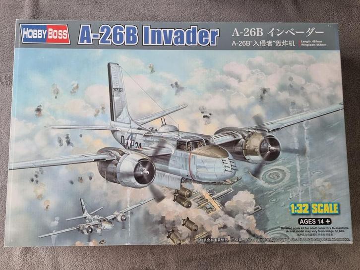 HobbyBoss 83213 A-26B Invader 1:32, Hobby en Vrije tijd, Modelbouw | Vliegtuigen en Helikopters, Verzenden