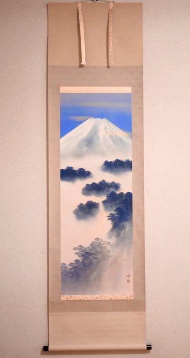Mount Fuji  - Blauwe lucht en berglandschap boven de, Antiek en Kunst, Antiek | Overige Antiek
