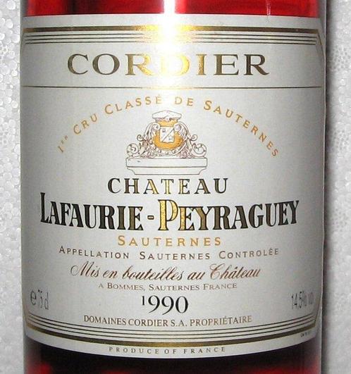1990 Château Lafaurie-Peyraguey - Sauternes 1er Grand Cru, Verzamelen, Wijnen