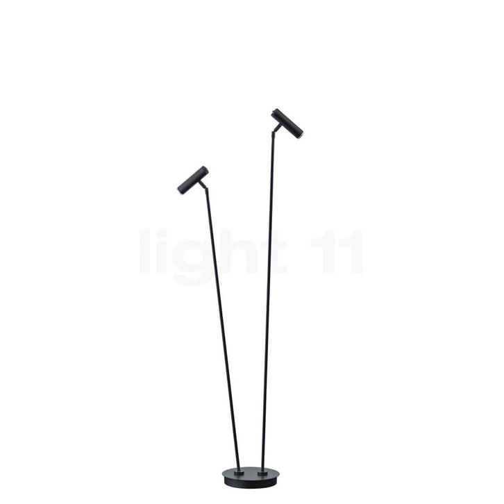 Hell Tom Vloerlamp LED 2-lichts, zwart - 140 cm, Huis en Inrichting, Lampen | Vloerlampen, Nieuw, Verzenden