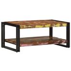 vidaXL Salontafel 90x50x38 cm massief gerecycled hout, Verzenden, Nieuw, Overige houtsoorten, 50 tot 100 cm