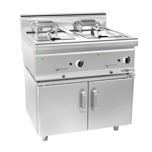 GGM Gastro | Dubbele elektrische friteuse - 10+10 liter (18, Witgoed en Apparatuur, Frituurpannen, Verzenden