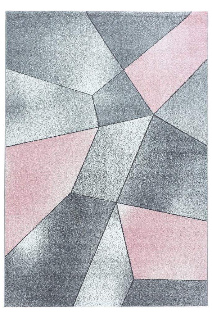 Modern Vloerkleed | Beta | Abstract | Roze | 160x230 cm, Huis en Inrichting, Stoffering | Tapijten en Kleden, Verzenden
