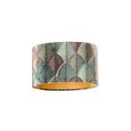 Velours lampenkap blad dessin met gouden binnenkant ovaal, Huis en Inrichting, Verzenden, Nieuw, Classic-antique, Ovaal