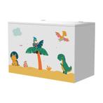 [en.casa] Doos voor speelgoed Oleiros 40x60x30 cm dinosaurus, Kinderen en Baby's, Kinderkamer | Overige Meubels, Nieuw, Verzenden