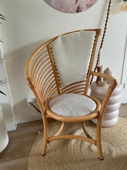 4x Flechtatelier Schutz Rotan eetkamerstoelen, Huis en Inrichting, Stoelen