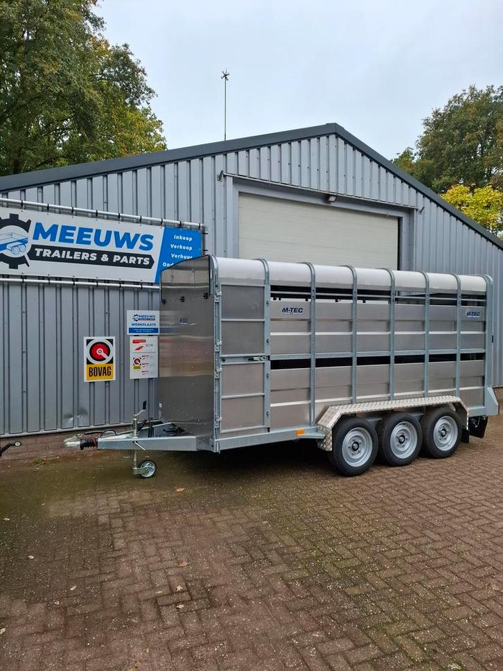 M-TEC Livestock Veetrailer 14FT Tridem Aluminium Led Nieuw, Auto diversen, Aanhangers en Bagagewagens, Nieuw, Ophalen