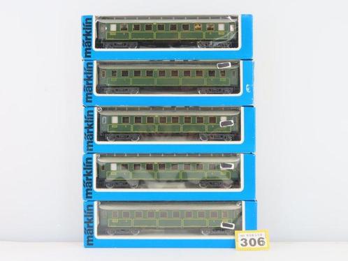 Märklin H0 - 4135 - Modeltrein personenwagen (5) - 5x, Hobby en Vrije tijd, Modeltreinen | H0