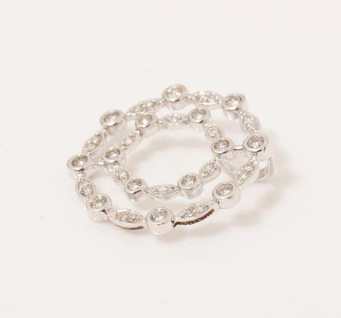Hanger - 18 karaat Witgoud - 0.45ct. tw. Diamant, Sieraden, Tassen en Uiterlijk, Antieke sieraden