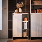 Smalle Badkamerkast met Kantelbare Wasmand en Plank, Verzenden, Nieuw