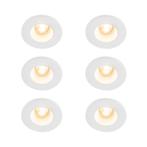 Set van 6 Inbouwspot wit 13 cm rond - Gypsy Stucco, Huis en Inrichting, Nieuw