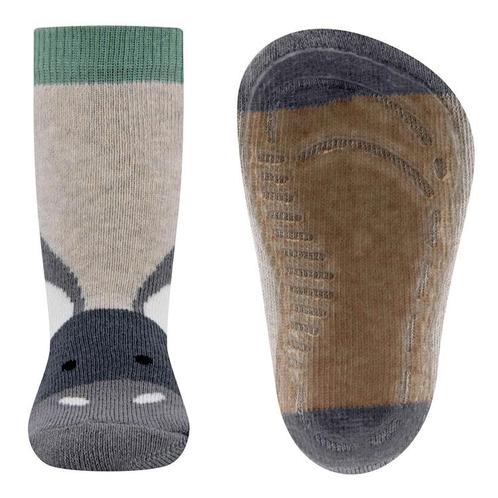 Antislipsok Ewers - Ezel - Ecru&Groen&Grijs - Siliconenzool-, Kinderen en Baby's, Babykleding | Schoentjes en Sokjes, Nieuw, Ophalen of Verzenden
