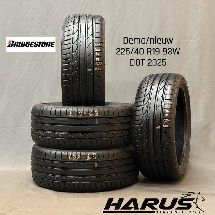 225/40/19 93W Bridgestone zomerbanden demo/nieuw 4X, Auto-onderdelen, Banden en Velgen, 19 inch, Erkend duurzaam, Zomerbanden