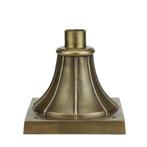 Sokkelpaal - Messing - Bronskleurig - 16 cm, Tuin en Terras, Palen, Balken en Planken, Ophalen of Verzenden, Nieuw
