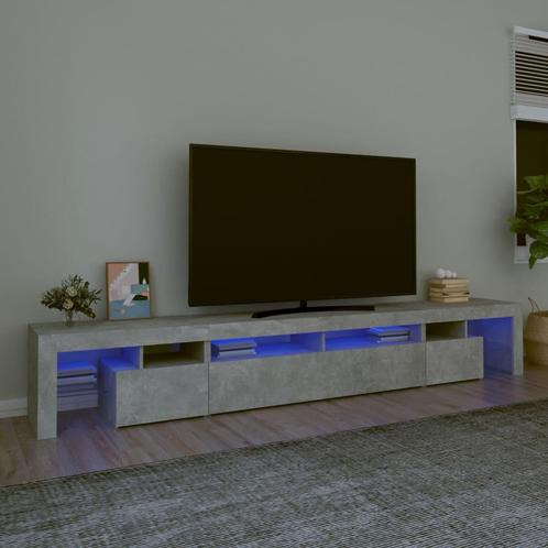 vidaXL Tv-meubel met LED-verlichting 260x36,5x40 cm, Huis en Inrichting, Kasten | Televisiemeubels, 25 tot 50 cm, Nieuw, Overige houtsoorten