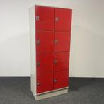 Rode Lockerkast - 8-deurs | 194,5 x 79 x 50 cm (a), Huis en Inrichting, Kasten | Overige, Ophalen of Verzenden, Gebruikt
