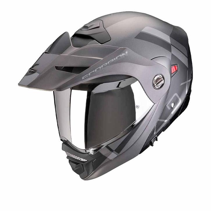 Scorpion ADX-2 Galane Mat Zwart Zilver Adventure helm, Motoren, Kleding | Motorhelmen, XXL, Nieuw met kaartje, Overige merken