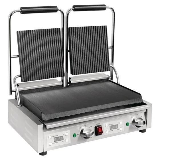 dubbele contactgrill 2.9kW groef/glad Buffalo, Zakelijke goederen, Horeca | Keukenapparatuur, Verzenden