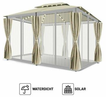 Partytent - 4x3 - Waterdicht Dak - Wanden - Beige - Solar