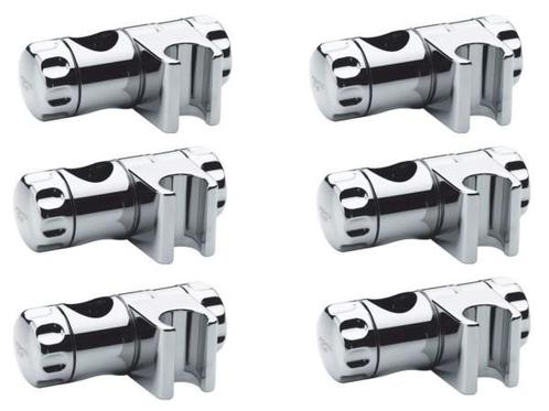 Veiling - 6x Grohe glijstuk voor glijstang 25mm chroom, Doe-het-zelf en Verbouw, Sanitair