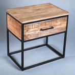 Bijzettafel Mangohout | Naturel | Outlet prijzen!, Huis en Inrichting, Tafels | Salontafels, Ophalen, Nieuw, Industrieel