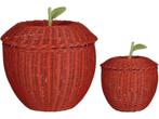 Mica Decorations Opbergmand met Deksel - Set van 2 - H48 x, Verzenden, Nieuw
