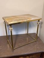 Bijzettafel - Onyx, Messing - Massief Onyx, Antiek en Kunst, Curiosa en Brocante