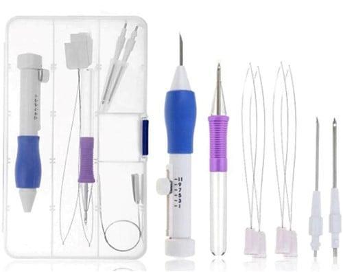 Punchnaalden set Verstelbaar Kunststof DIY 7-delig per set, Hobby en Vrije tijd, Knutselen, Nieuw, Ophalen of Verzenden