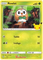 Rowlet 07/25 Promo 25TH ANNIVERSARY MC DONALDS, Ophalen of Verzenden, Nieuw, Losse kaart, Foil