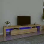 vidaXL Tv-meubel met LED-verlichting 215x36,5x40cm sonoma, Huis en Inrichting, Kasten | Televisiemeubels, Verzenden, Nieuw, 200 cm of meer