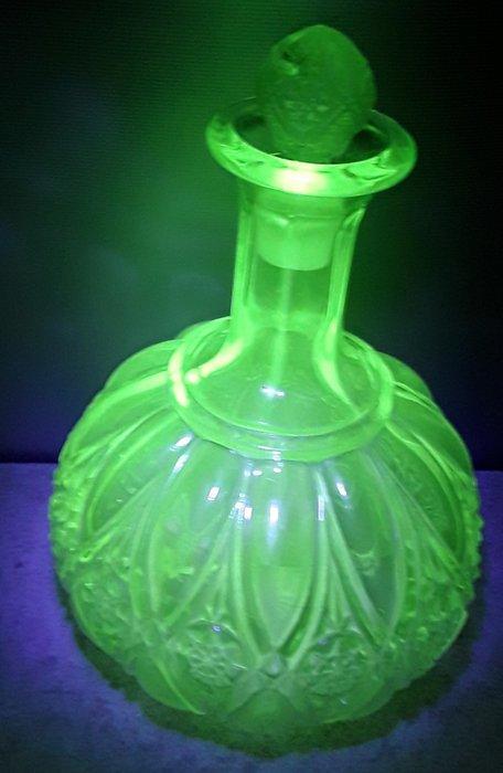 Val Saint Lambert - Parfumfles - Uraniumglas, Antiek en Kunst, Antiek | Glas en Kristal