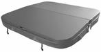Weau spa cover 225 x 225 cm - Grijs - Radius 18 cm, Verzenden, Nieuw