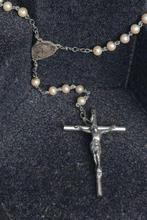 Rozenkrans - Zilver, nacar - 1850-1900 - Prachtige massieve, Antiek en Kunst, Antiek | Boeken en Bijbels