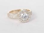 Cocktailring - 18 karaat Geel goud - 1.08ct. tw. Diamant