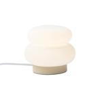 Japandi tafellamp beige met opaal glas 15cm - Miele, Huis en Inrichting, Lampen | Tafellampen, Nieuw, Glas, Japandi, Minder dan 50 cm