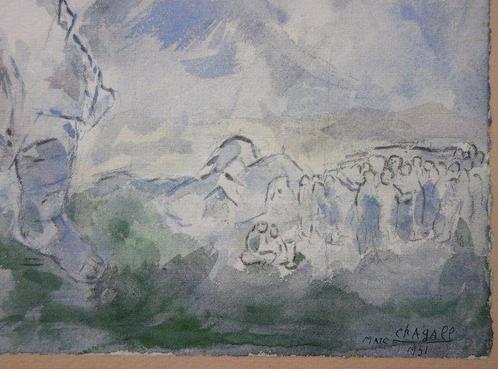 Marc Chagall (1887-1985) - Josué et lAnge, Antiek en Kunst, Antiek | Overige Antiek