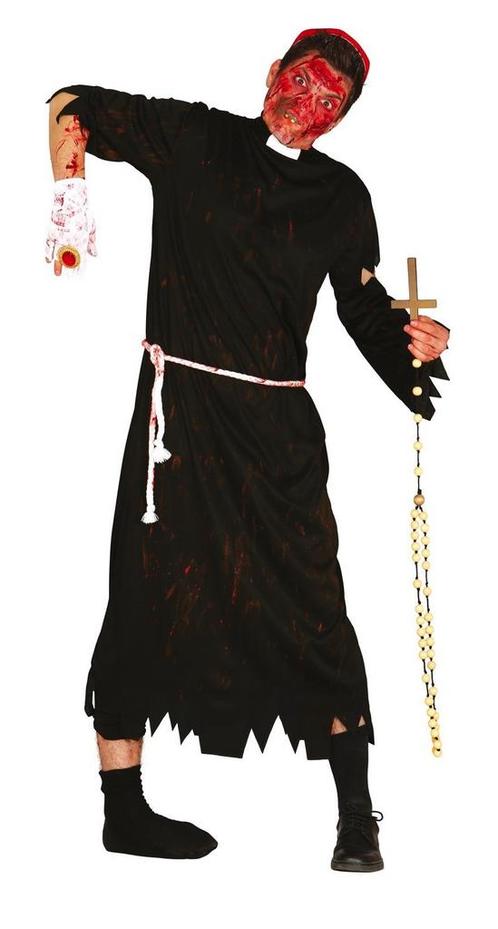 Zombie Halloween Kostuum Heren Priester L, Hobby en Vrije tijd, Feestartikelen, Nieuw, Verzenden