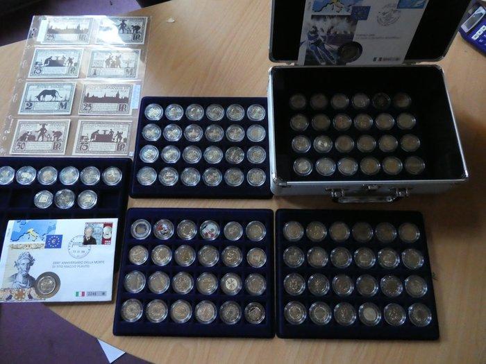 Europa. 2 Euro / Banknotes Various Years (107 Münzen +, Postzegels en Munten, Munten | Europa | Euromunten