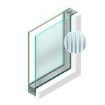 Dubbel glas Figuur HR++ Canale mat blank 4mm - sp - #4mm, Ophalen of Verzenden, Nieuw