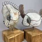 Jacek Drzymaa ( XX- XXI) - NO RESERVE- 2 Stone FISH - BIG, Antiek en Kunst