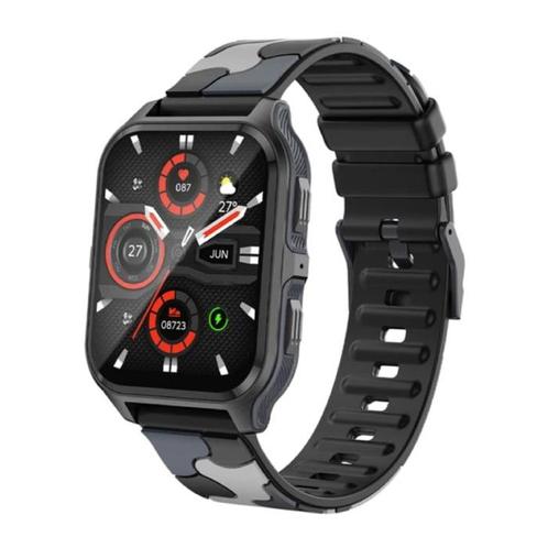 P73 Smartwatch - Siliconen Bandje - 1.9 Militaire  Sport, Sieraden, Tassen en Uiterlijk, Smartwatches, Nieuw, Verzenden